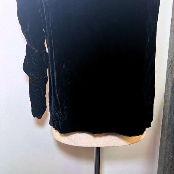JOIE Wayman One-Shoulder Silk Blend Velvet Top Size 8 - Picture 4 of 10